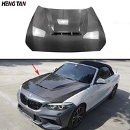 For BMW 2 Series F22 F23 M2 F87 M2C 2014-2021 Carbon Fiber Car Front Bumper Engine Cover Hood Bonnet