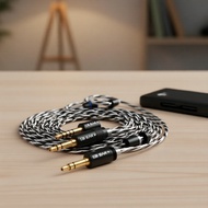 KBEAR P34 2-Strands 5N Silver-Plated 2-Pin HiFi IEM Cable  Kabel IEM HiFi KBEAR P34 2-Strands 5N Ber