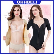 Korset Berlengan Waist Trainer Short Sleeves Slimming Corset Vest Trainer Girdle