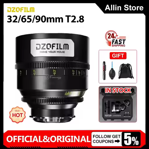 DZOFilm Gnosis 32mm / 65mm / 90mm T2.8 Macro Prime Lens.LPL with PL & EF M⒯ountsFeet)