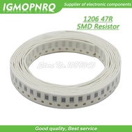 100PCS 1206 SMD Resistor 1% 47 ohm chip resistor 0.25W 1/4W 47R IGMOPNRQ