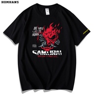 Cyberpunk 2077 Short-Sleeved t-Shirt Men Women Pure Cotton t-Shirt Summer Game Peripheral Clothes Fa