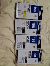 Epson 193 & 198 Ink Cartridges (Yellow, Black)