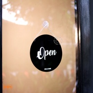 Open closed sign board - acrylic sign - open close - outdoor sign - cafe and restaurant door sign bo