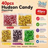 40pcs Hudsons Candy [Classic /Honey Lemon /Lime /Wild Cherry / lemon] gula Hudson