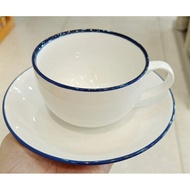 Ceramic Coffee Cup With Saucer Size 7 Ounces And 8 The Product Takes 3 Days To Deliver.
