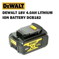 (100% Original)DEWALT DCB182 18V 4.0AH LITHIUM ION BATTERY