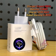 120W Max Hyper Charger TURBO Fast Charging Xiaomi Type C Gaming Cable Elbow Mi 10 11 12 Ultra 11T Pr