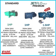 ✎ ◬ ♧ ITALY JET PUMP Water Booster Pump 1HP 1.5HP jetmatic Jet Pump JETFLO Italy