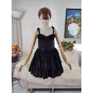 Layer dress gothic dress halloween costume gothic velvet dress
