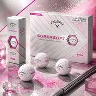 BINGO Callaway Supersoft Supersoft Splatter 360 Golf 12pcs/Box Pink Two-Layer Ball