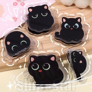2/4/8Pcs Black Cat PP Clip - Note Grip Clip - Kawaii Kitty Fixed Clips - for Ticket, Paper - Acrylic