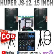 PAKET SOUND SYSTEM PROFESIONAL PAKET AUDIO HUPER JS-12 15 INCH 2
