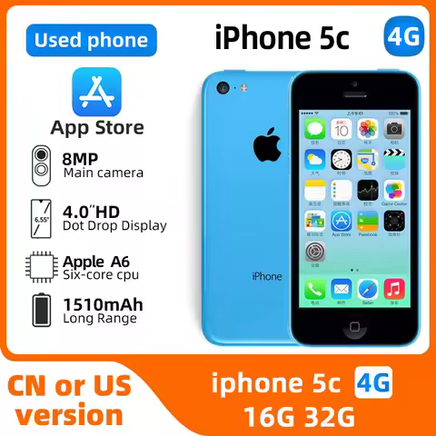Apple iPhone 5C 3G 4inch Screen WIFI ROM 16G/32G 100% test used phone