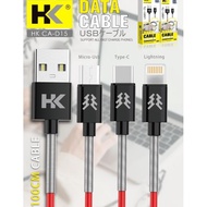Cable data fast charger lightning hk d15 hk-d15 D15 lightning ip
