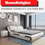 HomeDelights Luxury Leather Queen and King Size Bed Frame Katil