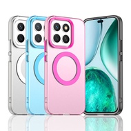 Translucent Case For Honor X8c Case For Honor X8c Magnetic Adsorption Wireless Charge Back Cover For