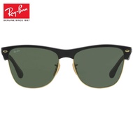 Clubmaster Oversized Sunglasses RB4175 877 Black Green Classic G-15 NeS IZIp-Sunglasses