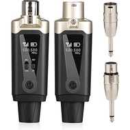 Wireless Microphone System UHF XLR Transmitter and Receiver for Dynamic Mic Audio Mixer PA System