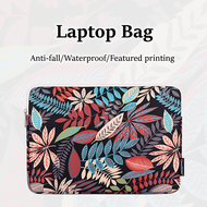 Waterproof Anti-fall Laptop Bag 11 12 14 15 inch Notebook Case Colored Leaves Printing Laptop Bag Briefcase 【SYY】