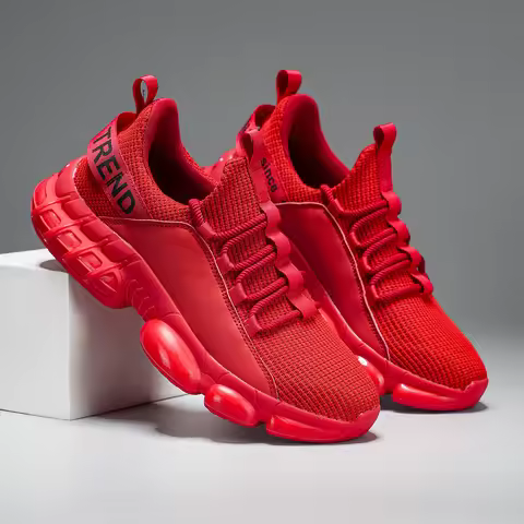 Mens Running Shoes 2025 New Mesh Breathe Cushioning Trendy Sneakers Outdoor Fitness Jogging Cosy Ten