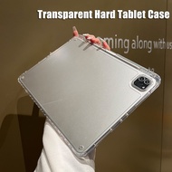 CrashStar Transparent Hard Shockproof Tablet Case For iPad Mini 6 iPad 9.7 5th 6th Air 3 4 5 10.2 7th 8th 9th 10th Gen iPad Pro 11 Simple Clear Casing Cover With Pen Holder Slot