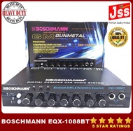 JSS BOSCHMANN Car Equalizer SHD 7 Band Professional Parametric Graphic Equalizer/Low Pass X-Over Car Equalizer Gun Metal/ Subwoofer Output EQX 1088BT(Original)