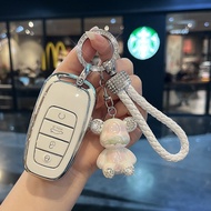 For Hongqi H9 car model key case HS5 model shell H7 E-HS9 key cover creative personalized buckle gif