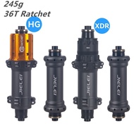 245g Ultra Light 36T Ratchet Road Hub | V Brake | Aluminum Alloy | Front 20H / Rear 24H | HG/XDR