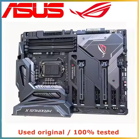 For ASUS ROG MAXIMUS X CODE Motherboard Support 8600K i7-9700K 9700 CPU DDR4 ARGB USBC M.2 Z370 ATX 