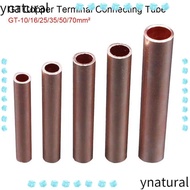 YNATURAL 1Pcs GT Copper Terminal Connecting Tube, GT-10/16/25/35/50/70/95/120mm2 Hole Passing Wire N
