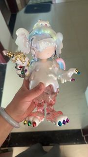 全新未开封的华晨宇火星鼠，BORN TO LOVE x INSTINCTOY系列，大久保博人作品，Marsper恶魔天使鼠（冰激凌鼠子）