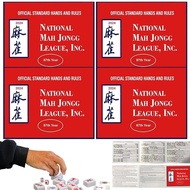 Mahjong Cards 2024, 4PCS 5.8x4.7 Mah Jong League Cards, National 2024 Mahjong Card Official Standard