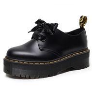 Dr. Martens Women's Platform Shoes 1461 Thick Bottom 2 holes Rose Luo Jie With The Same Holly Leather Martin Shoes