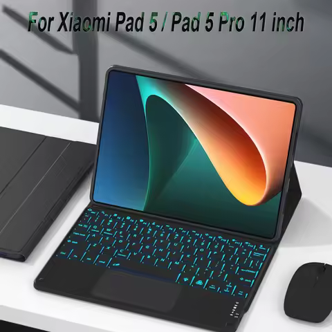 For Xiaomi Mi Pad 5 11 Inch Case, Keyboard Cover for Xiaomi Mi Pad 5 Pro 11 Inch