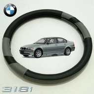 Car steering wheel Cover bmw 318i black grey