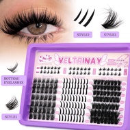Fairy Lash Clusters Mixed lashes Natural Lashes Clusters Wispy Invisible Band Manga Lashes Individua