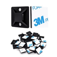 3/4" Zip Tie Mounts - 120PCS Self Adhesive Cable Tie Mounts Wire Cable Anchors Squares Holders for C