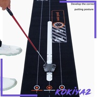 [Kokiya2] Putter Straight Ruler Portable Putting Ruler for Office Indoor Putting Green Black