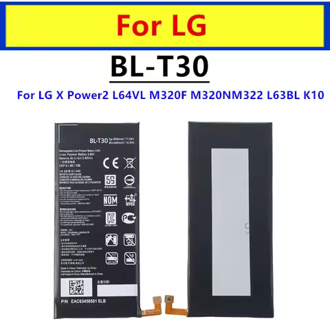 Original BL-T30 Battery For LG X Power 2 II Power2 L64VL M320F M320N M322 L63BL K10 Power M320 M320D