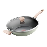 【Tefal 特福】Tefal法國特福 抹茶時光系列30CM不沾小炒鍋-加蓋(電磁爐適用)SE-G1791695
