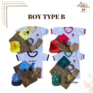 Type B Complete Set of Scouting Uniform for Boy | Kid Kab BSP Senior | BZ Daily Store