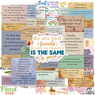 100PCS Best Friends Quotes Collage, Inspirational and Heartwarming Design for Friendship Celebration