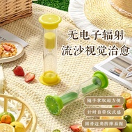 爆款水果沙漏计时器耐摔食品级安全小学生家用刷牙吃饭时间管理Hourglass Timer 5/15/30 Fifteen Minutes26.6.22