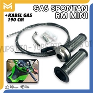 HITAM Spontaneous GAS RM MINI THAILAND GAS HANDLE Motorcycle GAS Sleeve Kontaneous SLONSONG+Black Ca