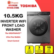 Toshiba Front Load (10.5kg/9.5kg/8.5kg) Inverter Washing Machine TW-BK115GF4M TW-BK105GF4M TW-BK95GF