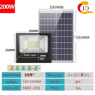 JD รุ่นใหม่ โปรโมชั่น JD800W 600W 400W 300W 200W 150W 60W 35W Solar lights สปอตไลท โคมไฟโซล่าเซล สปอ