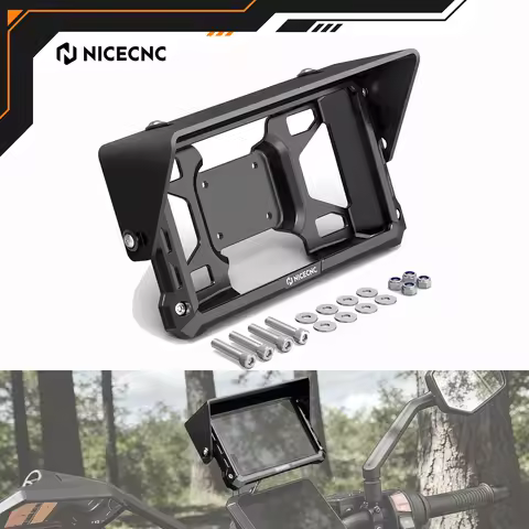 NICECNC For Garmin Zumo XT2 6-inch Case Protector Adjustable Sun Visor Kit For Yamaha Tenere 700 T70