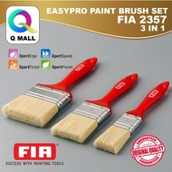 FIA Wooden Handle Flat Paint Brush Synthetic Solid Tapered Filament 1" 1½" 2" 2½" 3"/Angular Brush/F