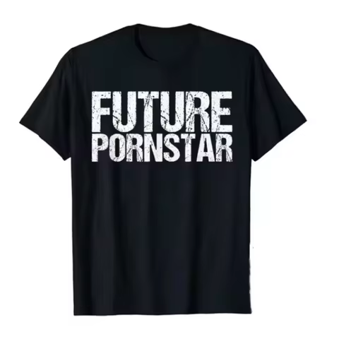 Future Pornstar Tshirts for Men Wholesale Normal Cotton Mens T Shirts Vintage Short Sleeve Crew Neck